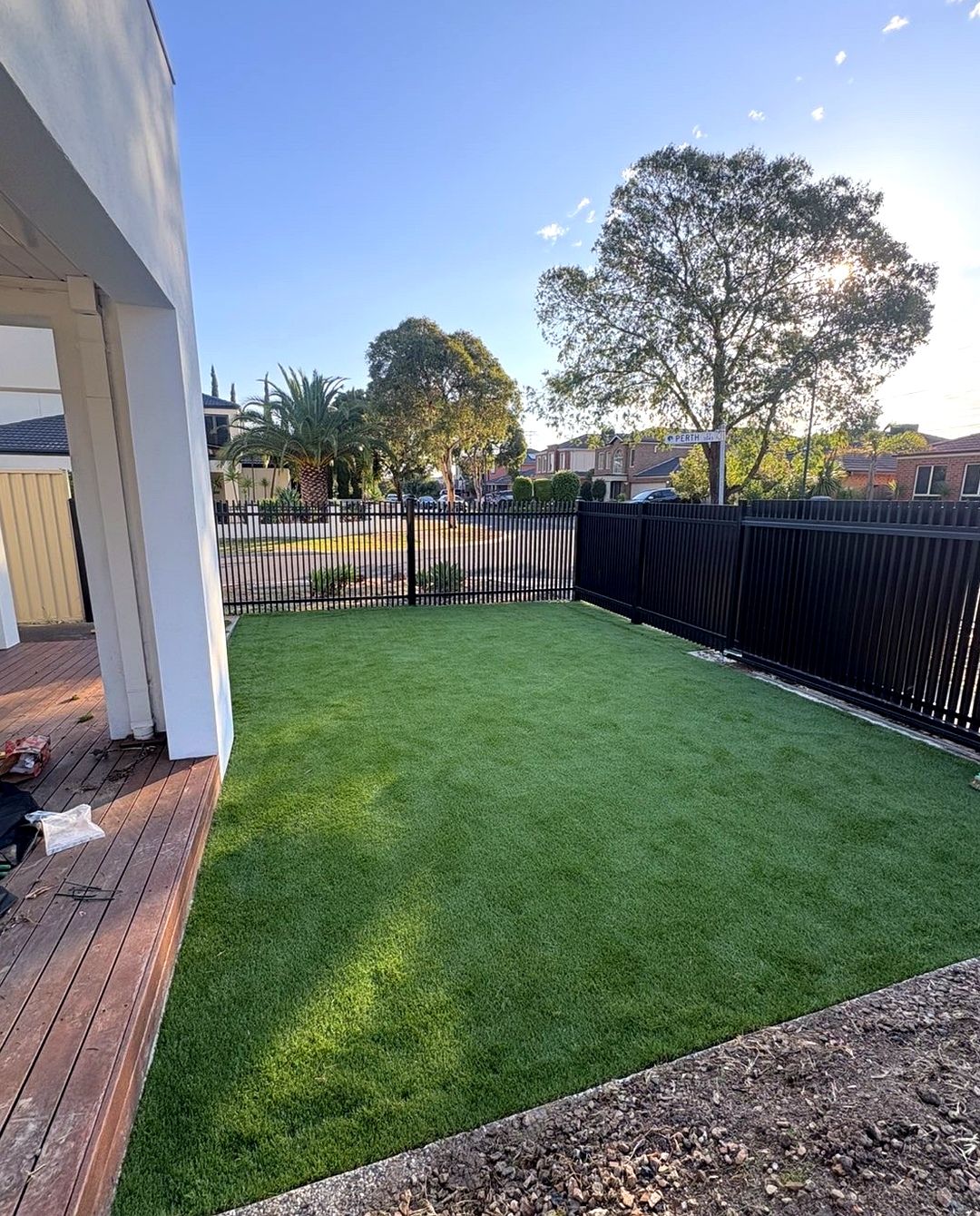 Natural turf installation Melbourne - after transformation by Prime Landscaping